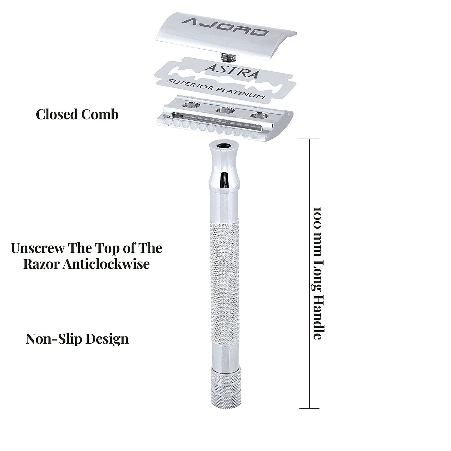 Long Handle Safety Razor DE Safety Razor with Blade
