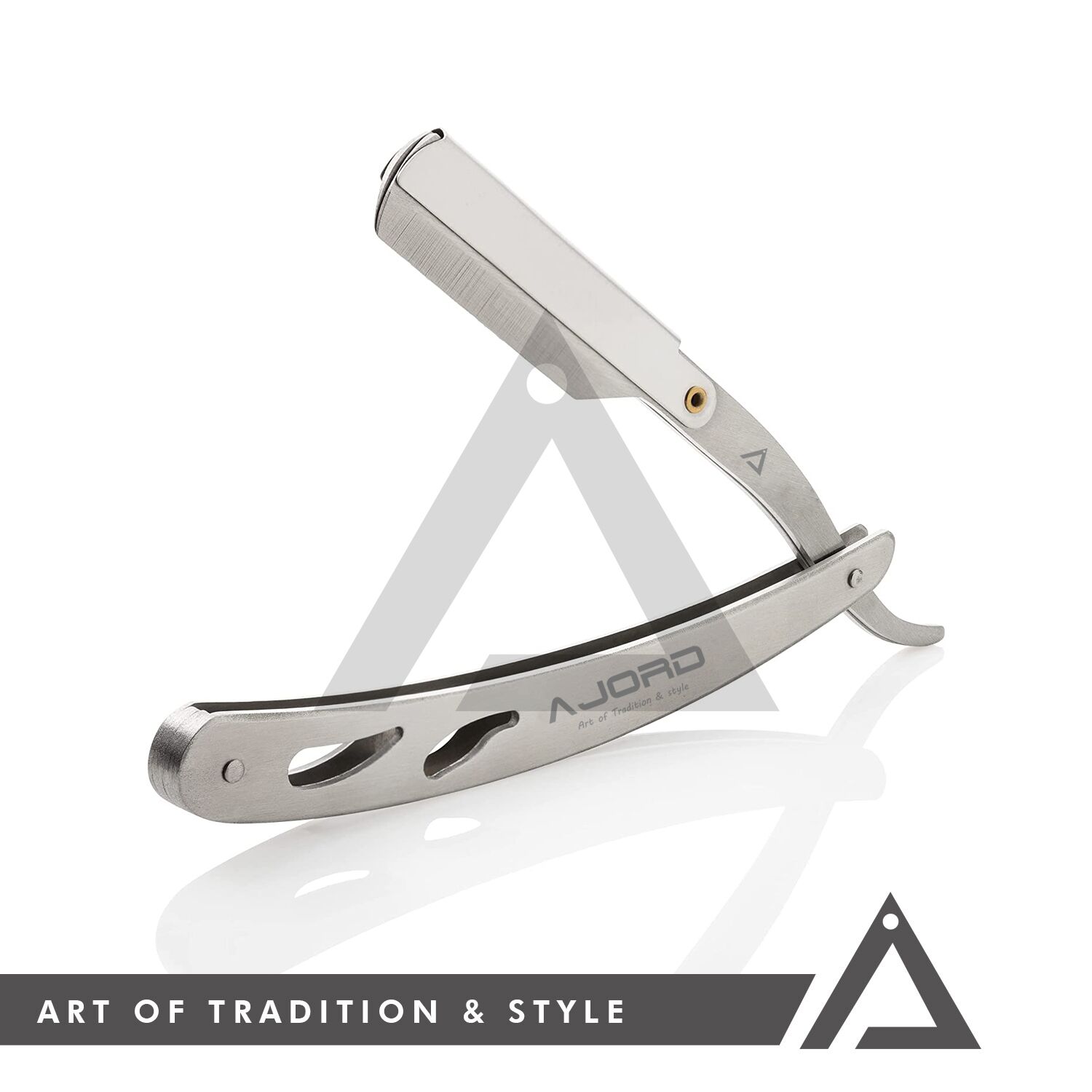 Silver Straight Razor
